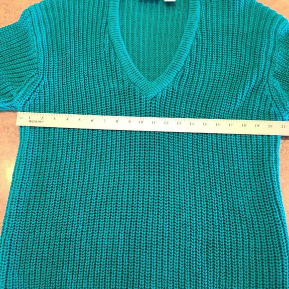 Vintage Nordstrom Brass Plum Women's Sweater Size Medium Chunky Cable Knit Bulky - Picture 3 of 9